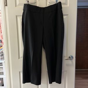 Lane Bryant wide, leg dress pants 22P black NWT